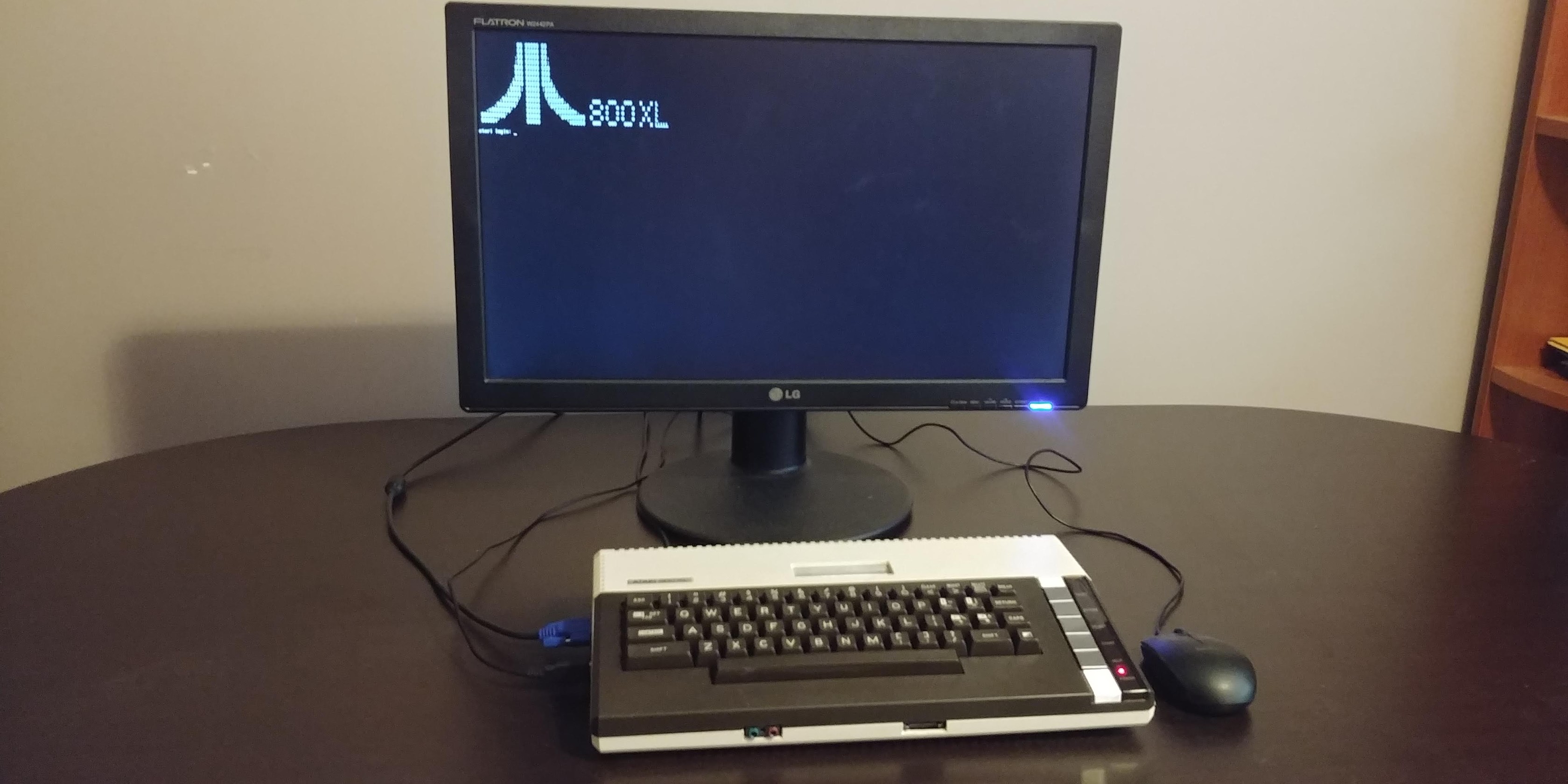 Login prompt with a fancy Atari motd.