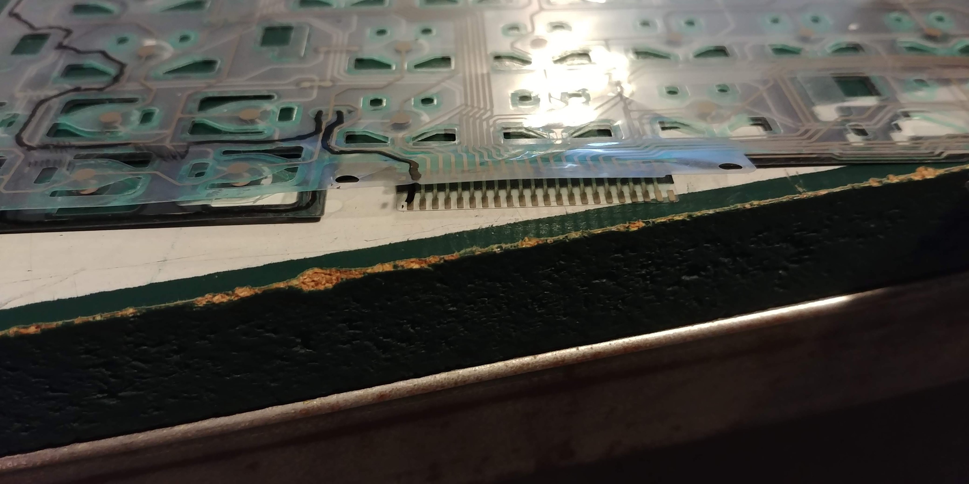 The trace of the T500 keyboard matrix.